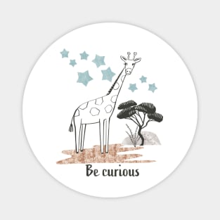 Be Curious Giraffe - Safari Collection Magnet